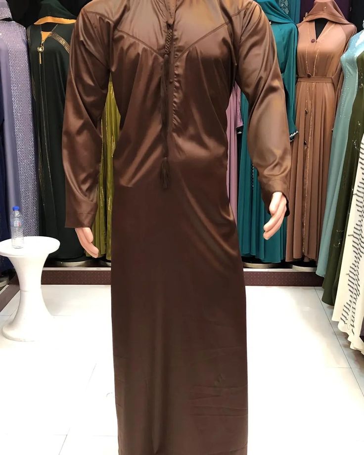 Brown Satin Tassel Jubba