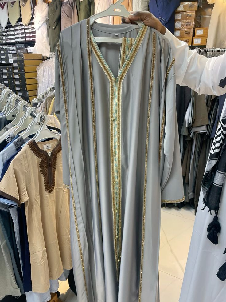 Gold Trim Luxury Jubba