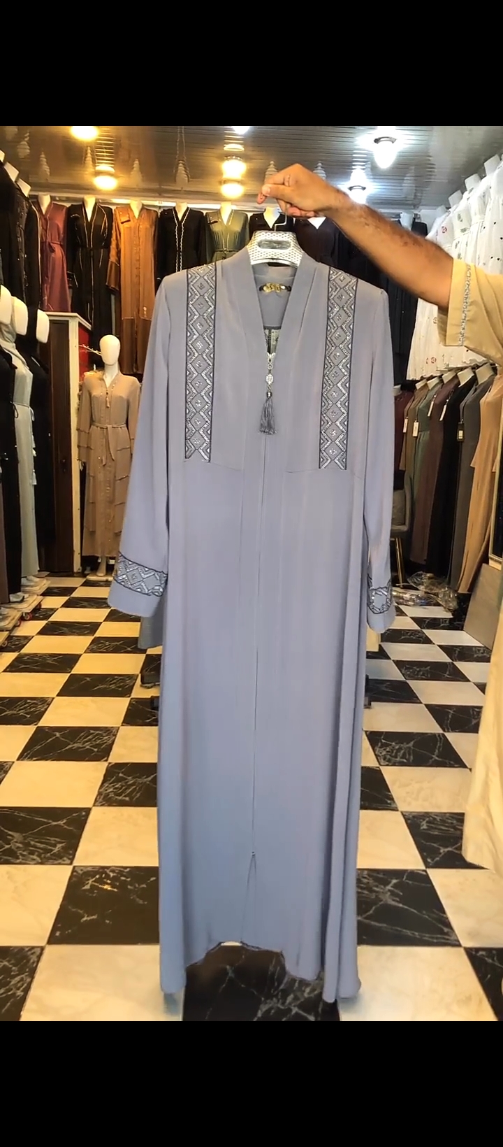 Grey Diamond Tassel Jubba