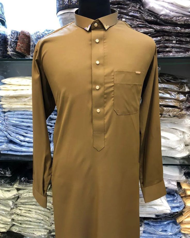 Camel Gold Button Thobe
